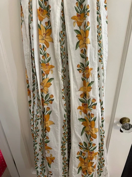 FARM Rio White Maxi Dress with Yellow Floral Print - Picture 5 of 6